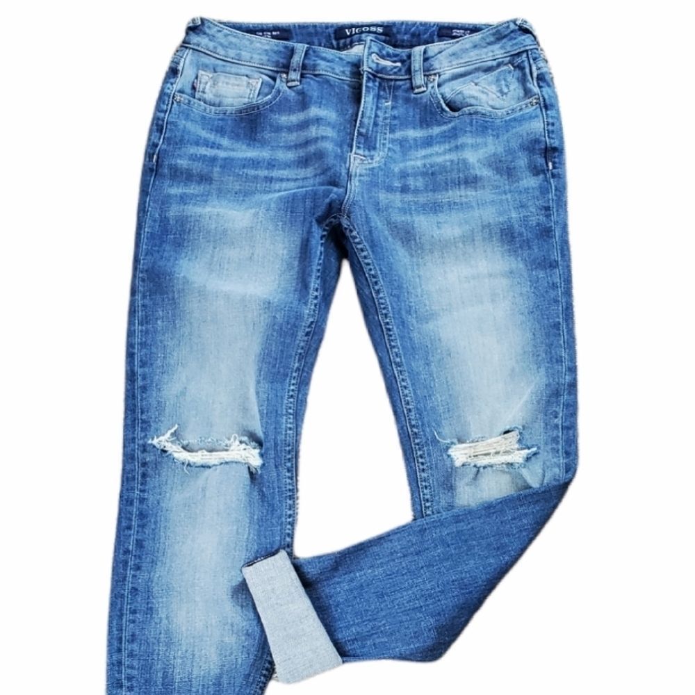 Vigoss Chelsea Destructed Skinny Jeans
